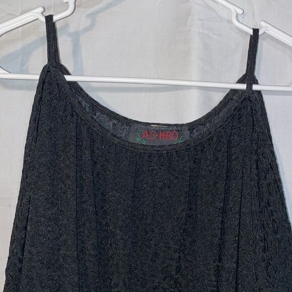 Open shoulder long sleeve black blouse - Picture 3 of 8